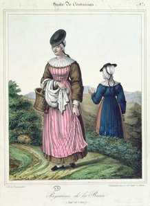 Costumi contadini della zona di Bresse, 1845 da Charpentier